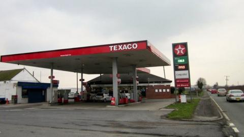 A Texaco garage 