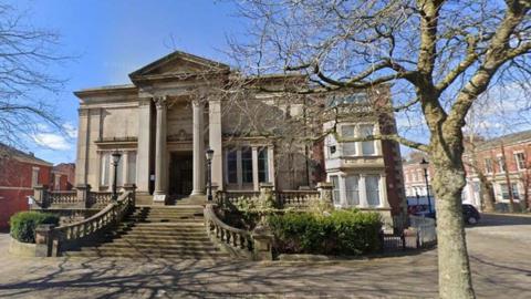 Street view of the Harris Institute, Preston