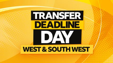 Transfer deadline day West & South West graphic