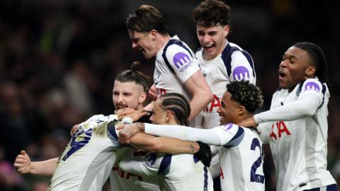 Tottenham celebrate
