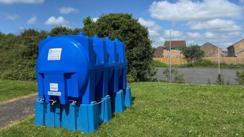 A water tank in St Athan