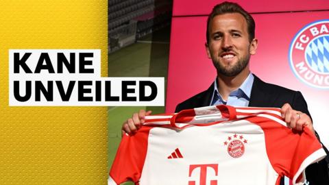 Harry Kane unveiled as Bayern Munich player