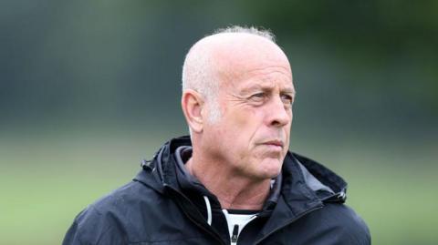 Martin Foyle on the training pitch at Northampton Town