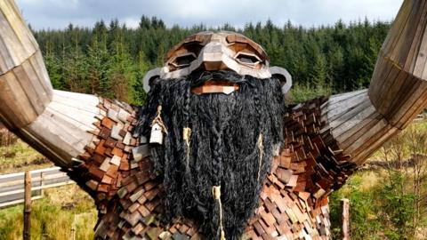 The Stargazer troll resides in Davagh Forest near Northern Ireland's Dark Sky Park