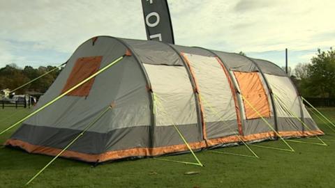 Tent sold by West Midlands firm