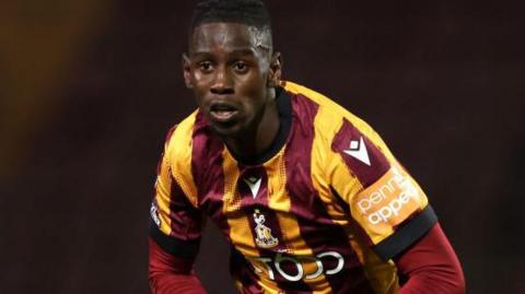 Clarke Oduor pictured playing for Bradford City