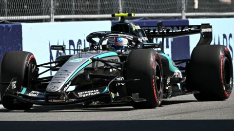 Mercedes' Kimi Antonelli in Miami Grand Prix qualifying