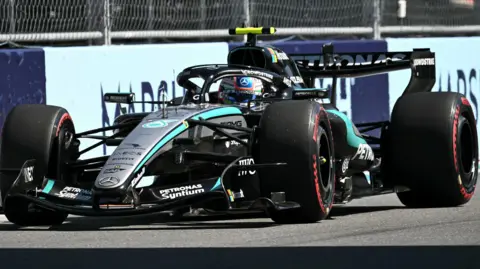 Mercedes' Kimi Antonelli in Miami Grand Prix qualifying