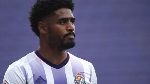 Saidy Janko in action for Real Valladolid