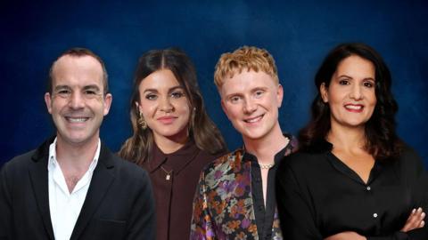 Martin Lewis, Lauren Layfield, Owain Wyn Evans and Dr Radha Modgil