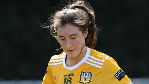 Maria O'Neill scored Antrim's goal in their defeat in Longford