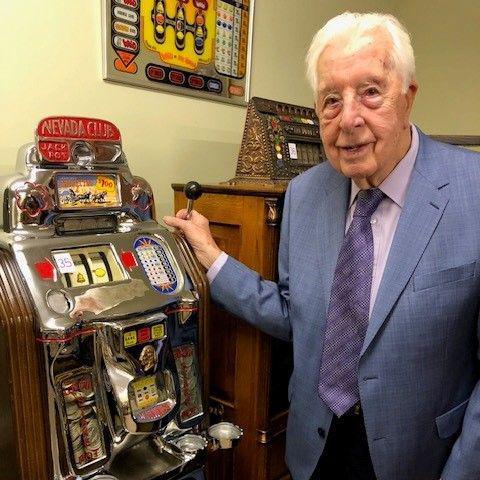 Ken Jackson with one of the arcade machines