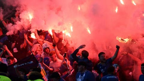 Fans with pyro