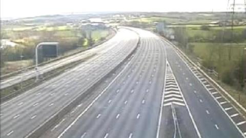 M1 camera view near junction 40