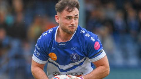 Leigh Leopards forward Louis Brogan, pictured playing for Swinton Lions
