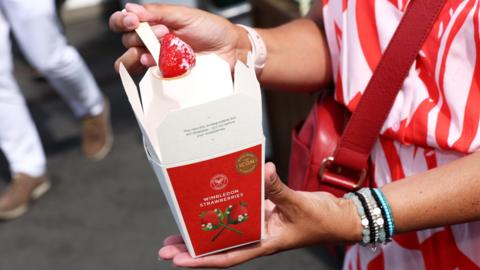 Strawberries and cream at Wimbledon.