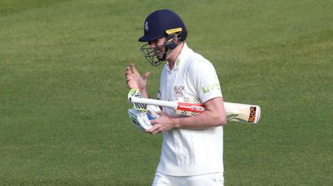 Zak Crawley was out first ball against Somerset