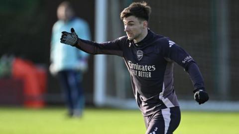 Kieran Tierney in training