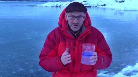 Beaker demonstration of the Barents Sea