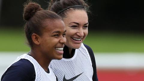 Jodie Taylor (right)