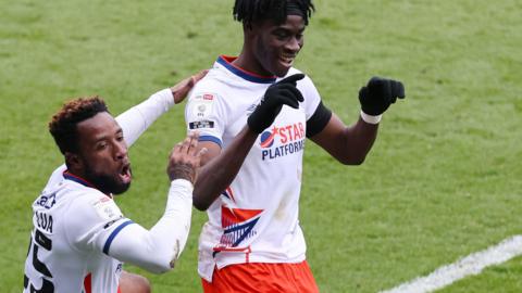 Luton celebrate