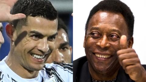 Cristiano Ronaldo and Pele