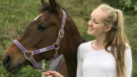 Gracie with her horse