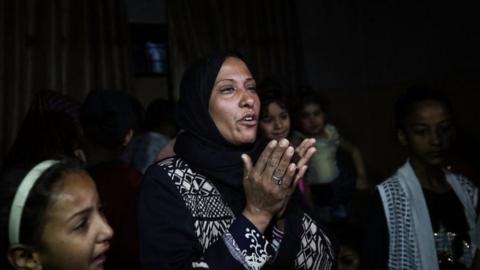 A woman in Gaza.