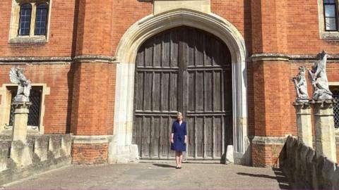 Lucy Hutchings at Hampton Court Palace