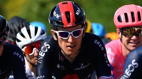 Geraint Thomas at the the Tirreno-Adriatico