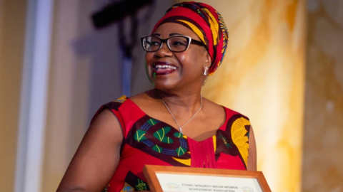 Humie Webbe at the 2019 awards