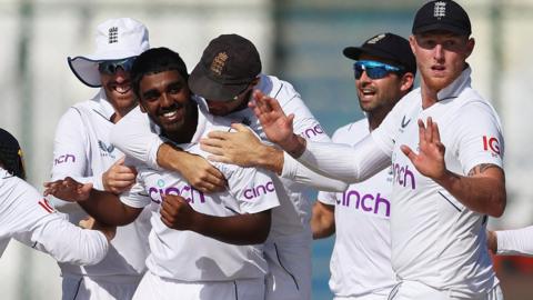 England celebrate