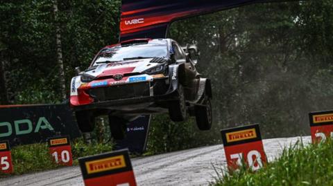 Elfyn Evans in action