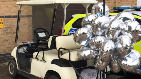 The stolen golf buggy