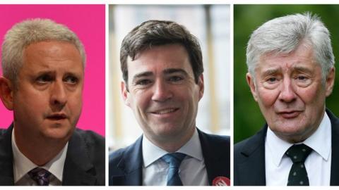 Ivan Lewis, Andy Burnham and Tony Lloyd