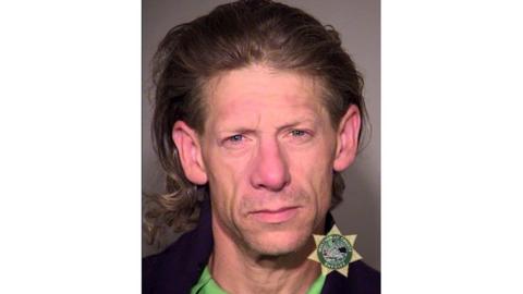 A photo from Portland Police showing suspect George Elwood Tschaggeny