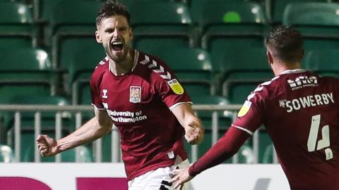 Northampton's Jon Guthrie celebrates