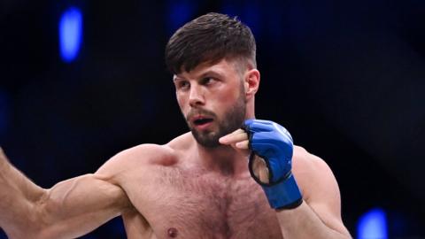 Karl Moore in action at Bellator 285 in September 2022