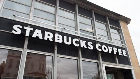 A Starbucks Coffee shop is seen in Washington
