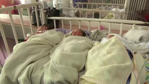 Babies at Kabul's Ataturk Children's Hospital