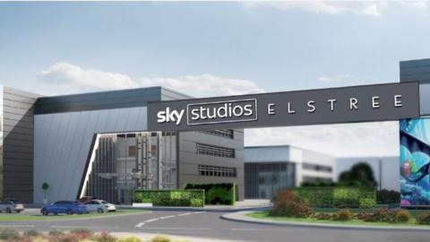 Artists impression of Sky Studios Elstree