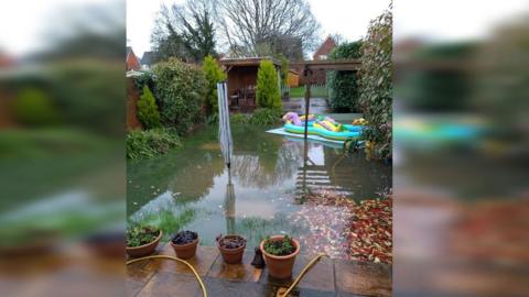 Flooded garden