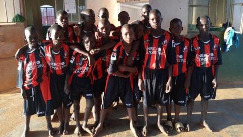 Children at an orphanage in Bugembe