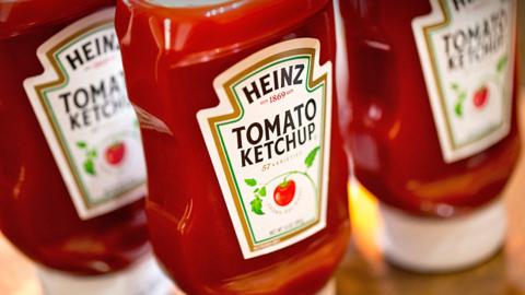 bottles of Heinz tomato ketchup