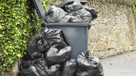 Generic image of overflowing bin