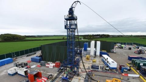 fracking site