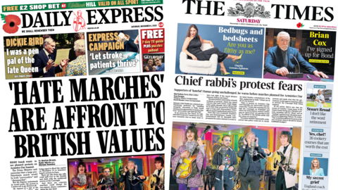 Daily Express and The Times