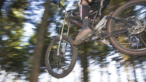 Generic shot of mountain biker