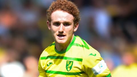 Josh Sargent in action for Norwich City
