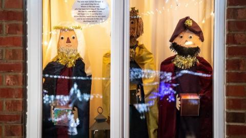 Homes in Houghton-le-Spring decorated for Christmas